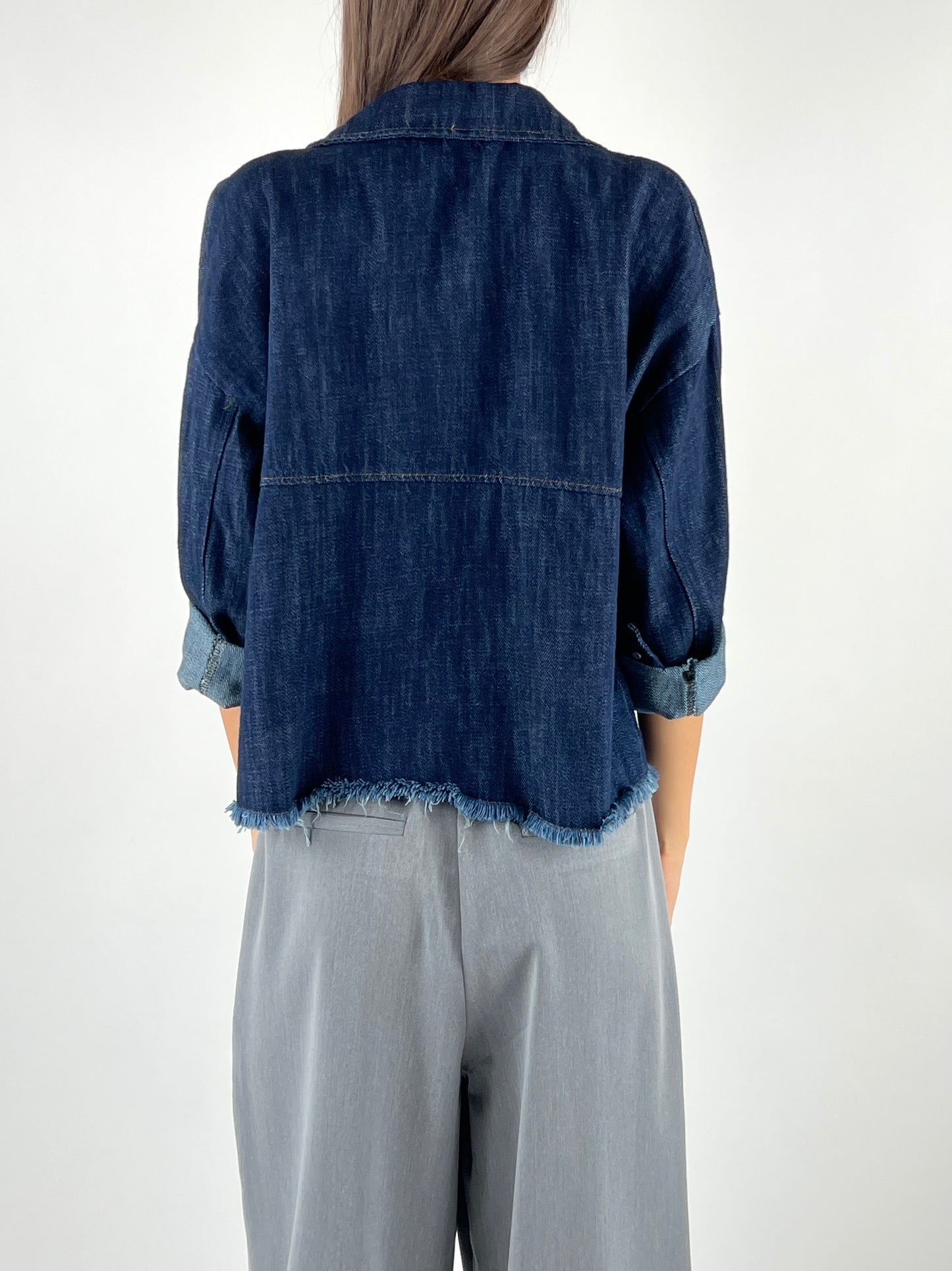 DEVA - GIACCA DENIM STRASS