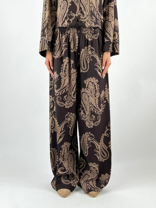 DEVA - PANTALONE PALAZZO FANTASIA