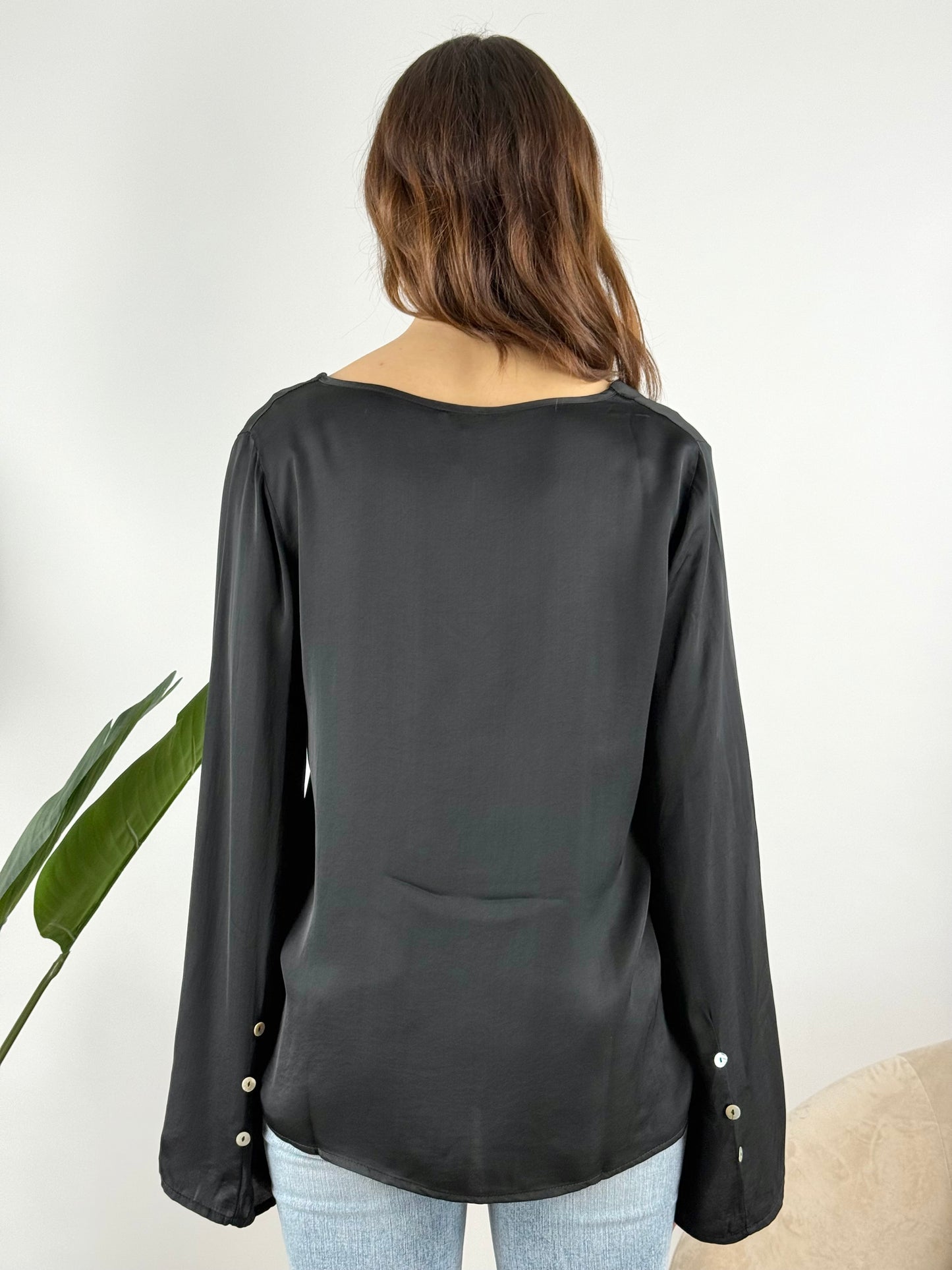 SUSY MIX - BLUSA SATIN MANICA KIMONO
