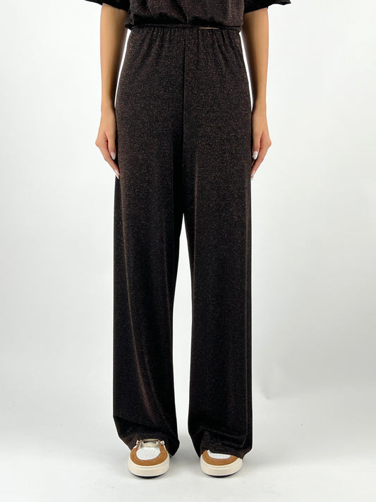 KONTATTO - PANTALONE PALAZZO LUREX