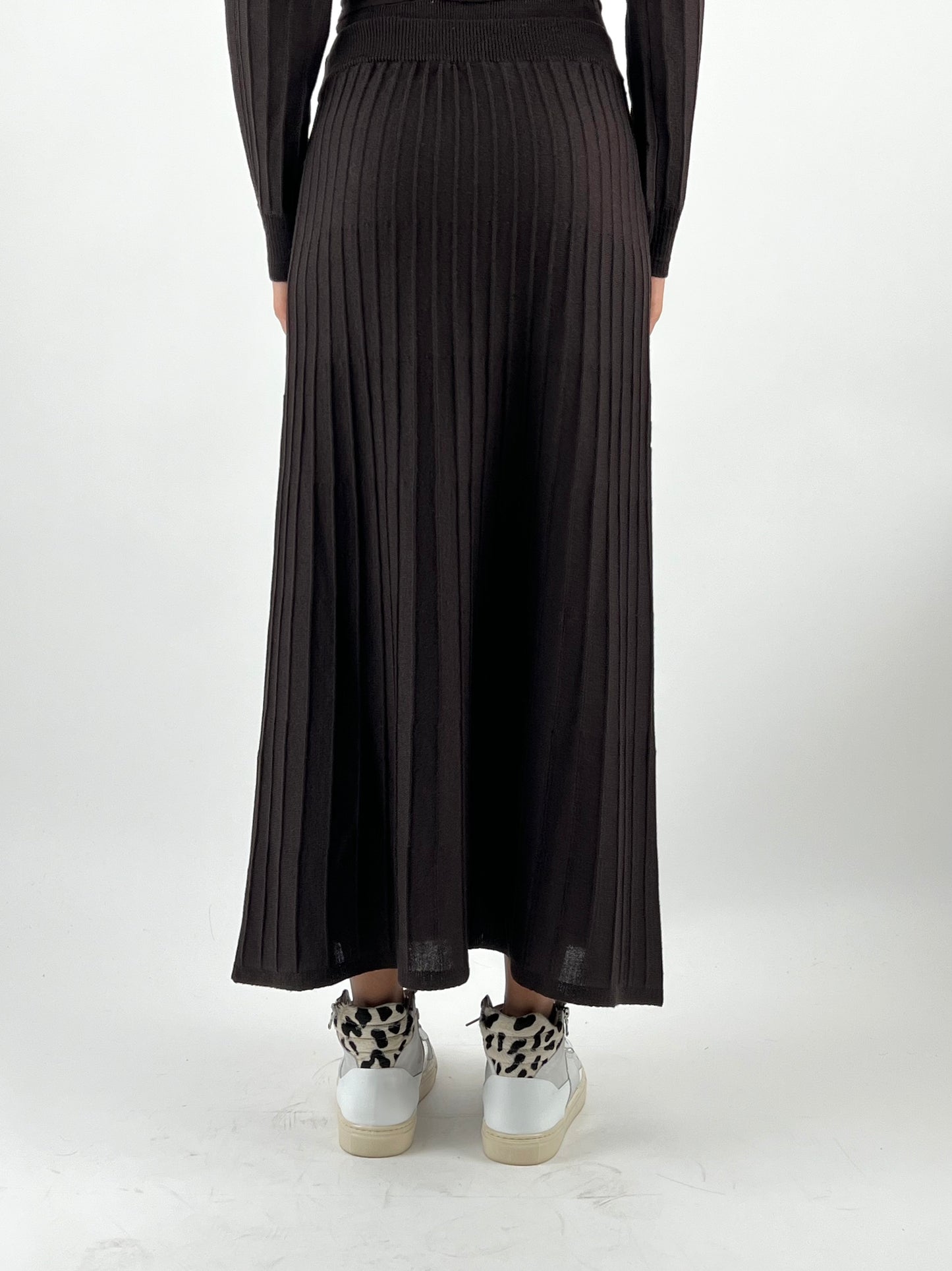 KONTATTO - GONNA IN MAGLIA PLISSÈ