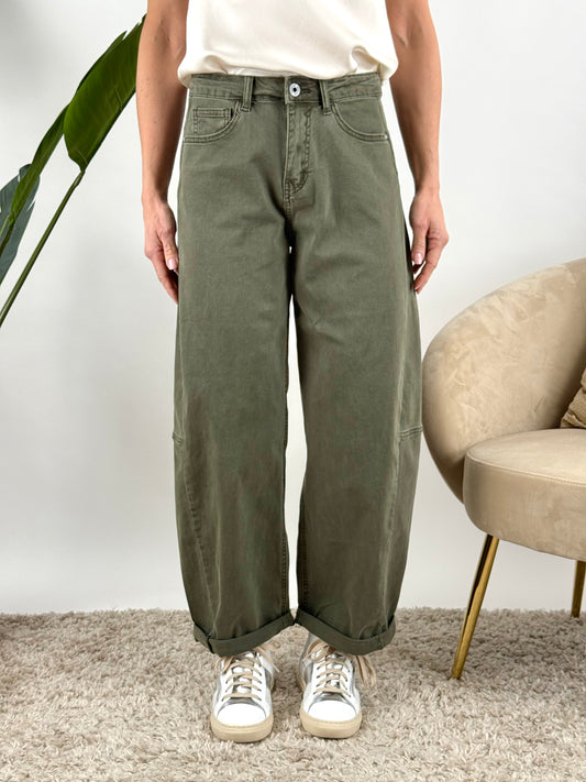 DEVA - JEANS BARREL COLORATO