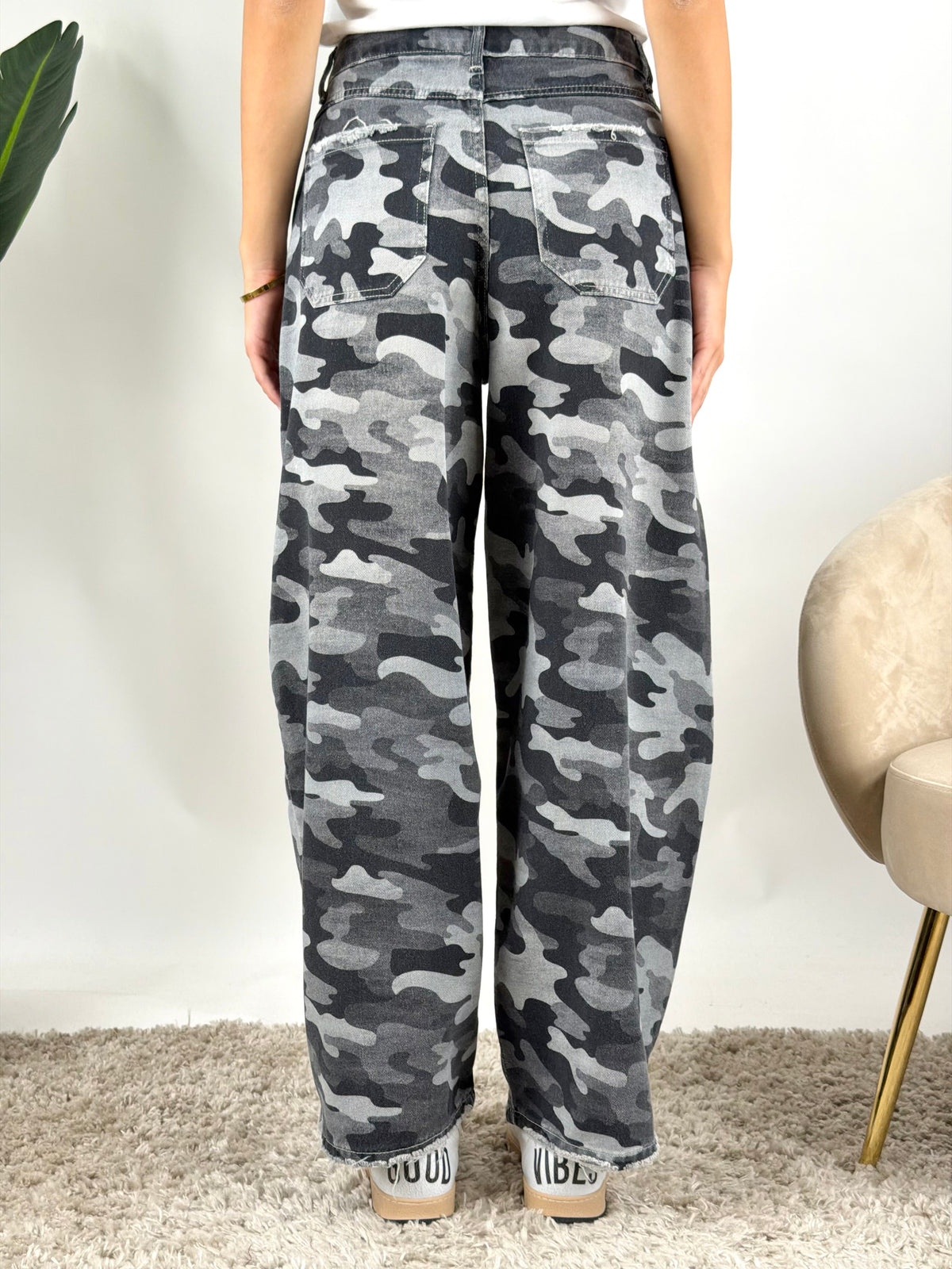 TENSIONE IN - PANTALONE CAMOUFLAGE LOOSE