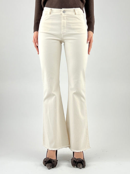 MOTEL - PANTALONE ZAMPETTA SFRANGIATO