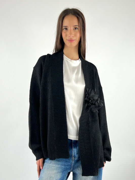 KONTATTO - CARDIGAN LUREX SPILLA