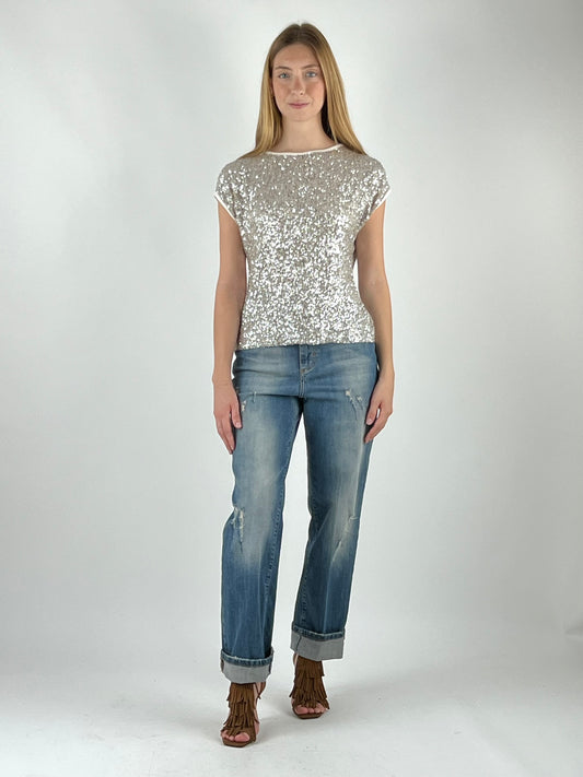 SUSY MIX - MAGLIA BARCA FULL PAILLETTES