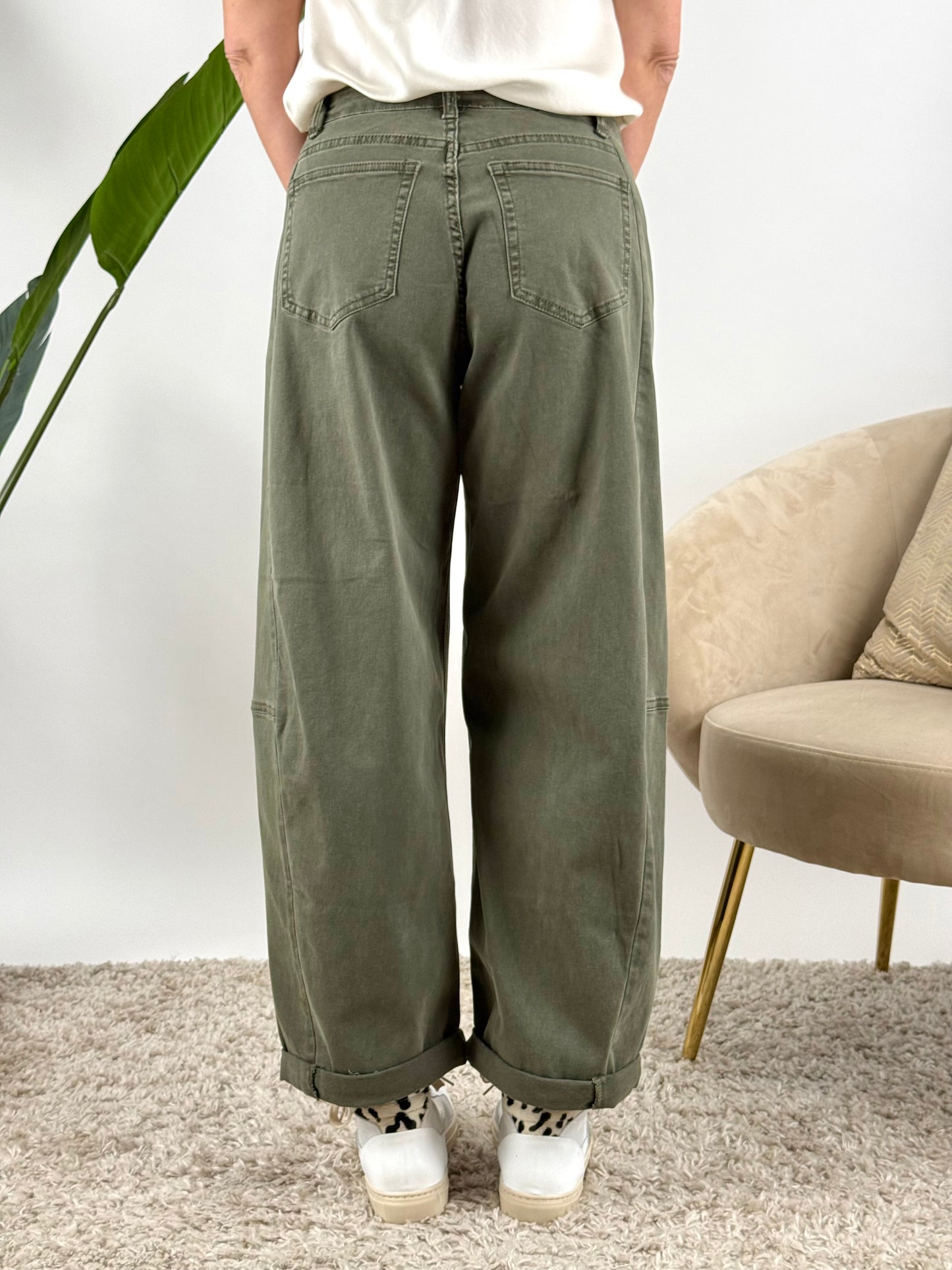 DEVA - JEANS BARREL COLORATO