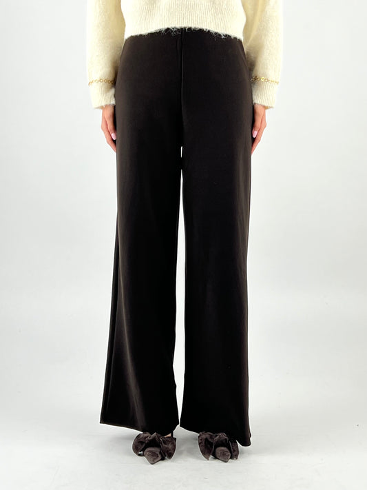 DEVA COUTURE PARIS - PANTALONE PALAZZO SCUBA