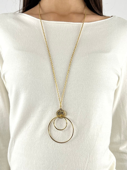 DEVA COUTURE PARIS - COLLANA LUNGA CERCHI