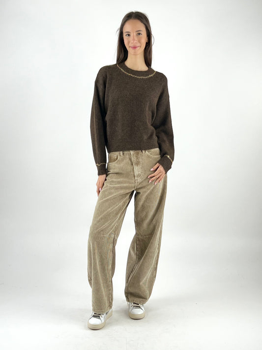 DEVA COUTURE PARIS - MAGLIA GIROCOLLO ADÈLE