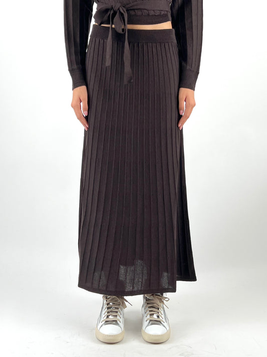 KONTATTO - GONNA IN MAGLIA PLISSÈ