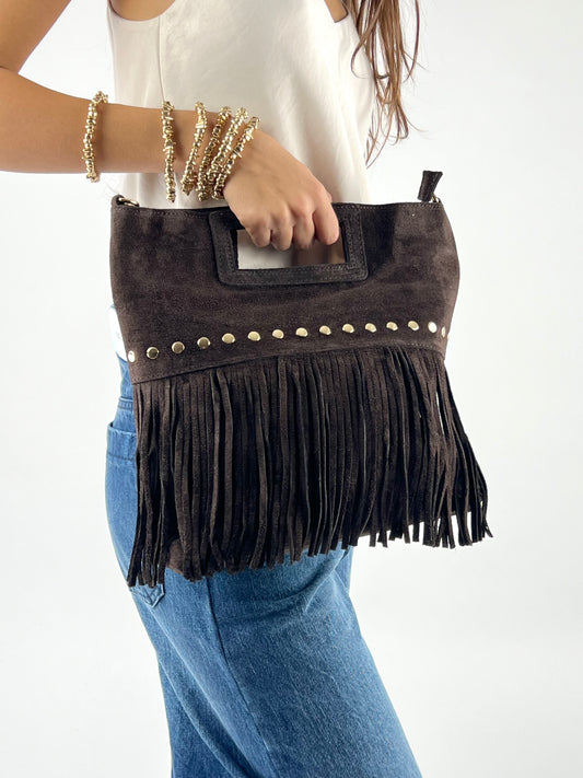DEVA - BORSA BORCHIE E FRANGE