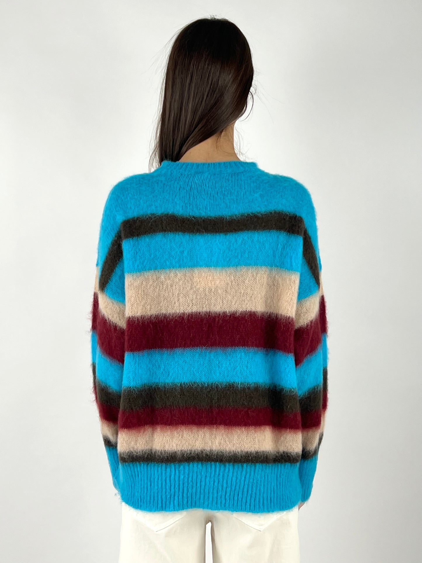 KONTATTO - MAGLIA RIGHE MOHAIR