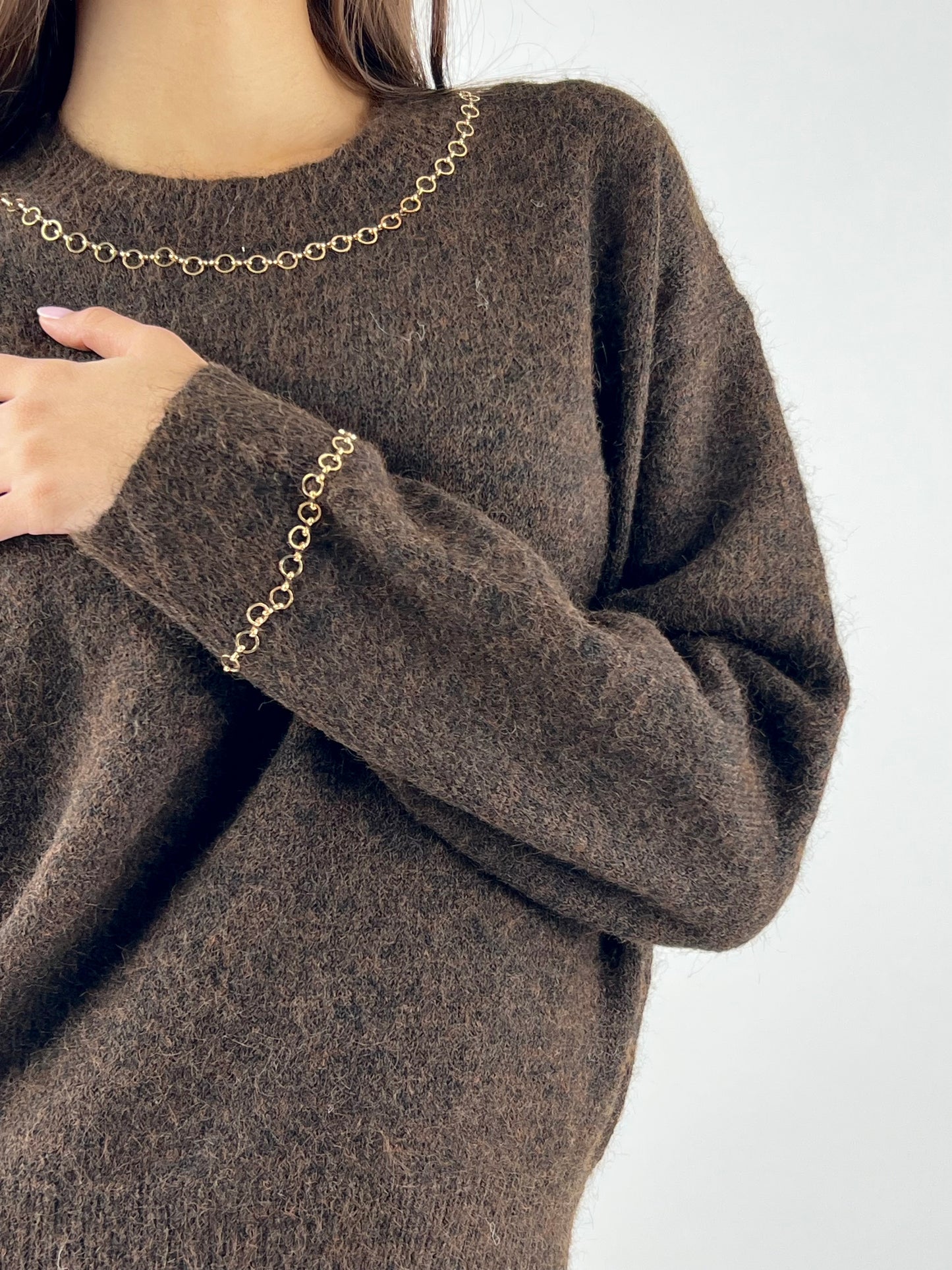 DEVA COUTURE PARIS - MAGLIA GIROCOLLO ADÈLE