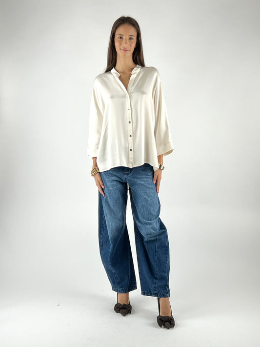 MOTEL - CAMICIA COREANA SATIN