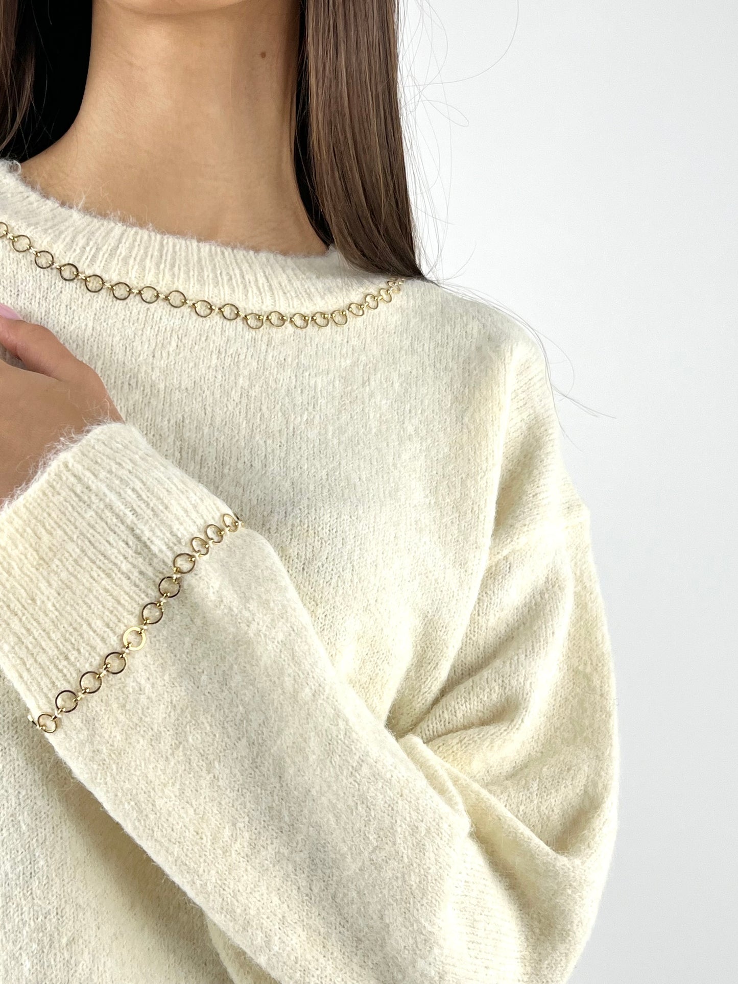 DEVA COUTURE PARIS - MAGLIA GIROCOLLO ADÈLE