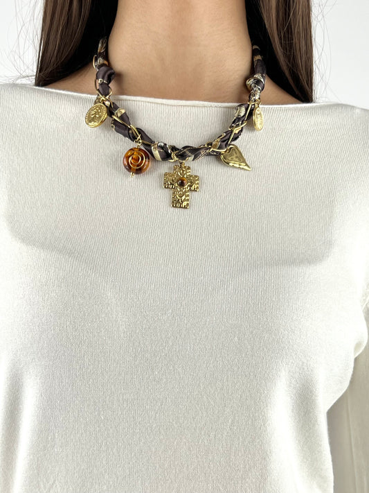 DEVA COUTURE PARIS - COLLANA FOULARD