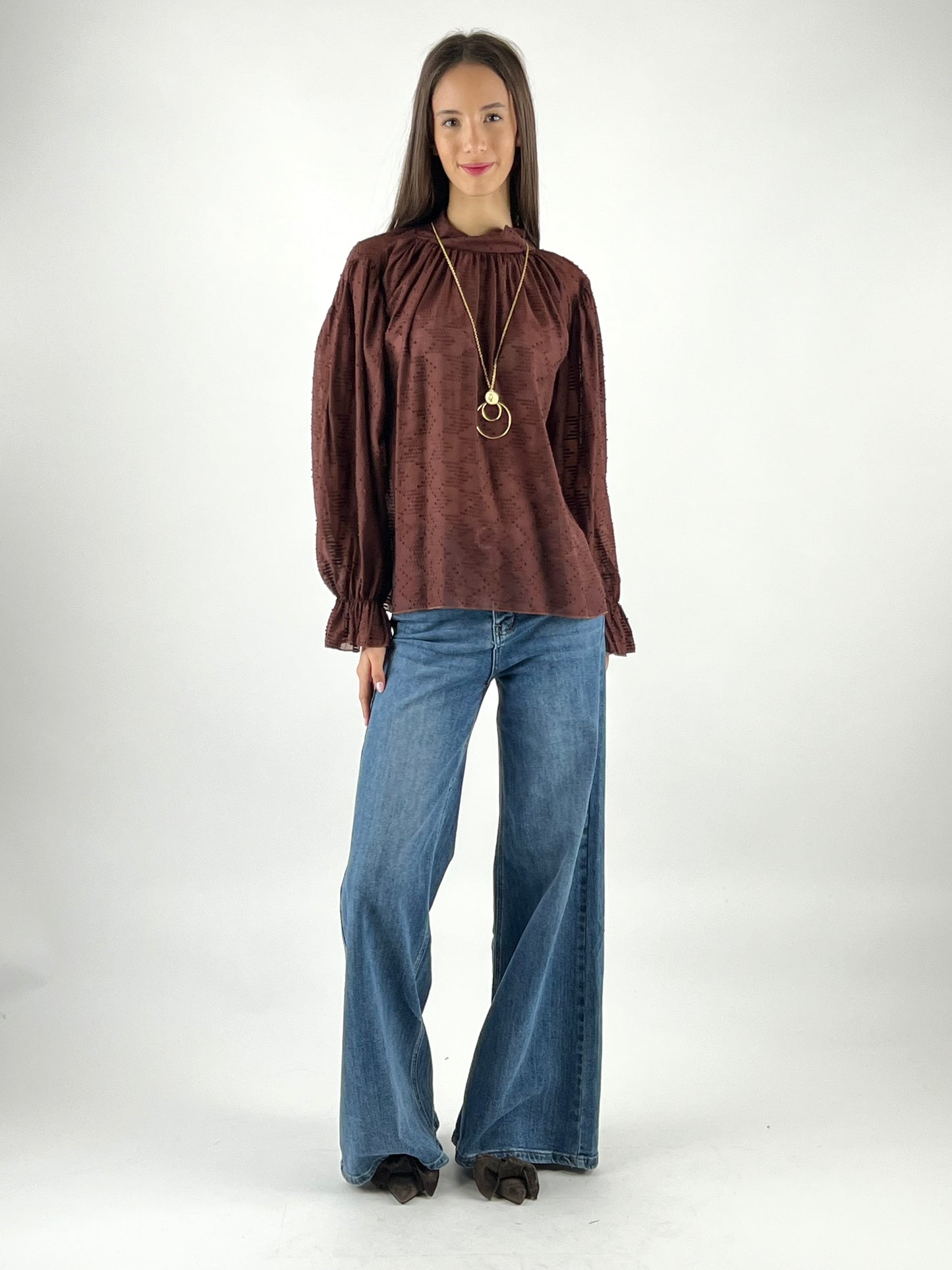 DEVA COUTURE PARIS - CAMICIA COLLO CRATERE