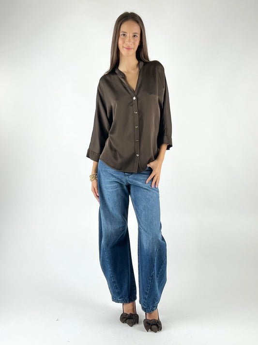 MOTEL - CAMICIA COREANA SATIN