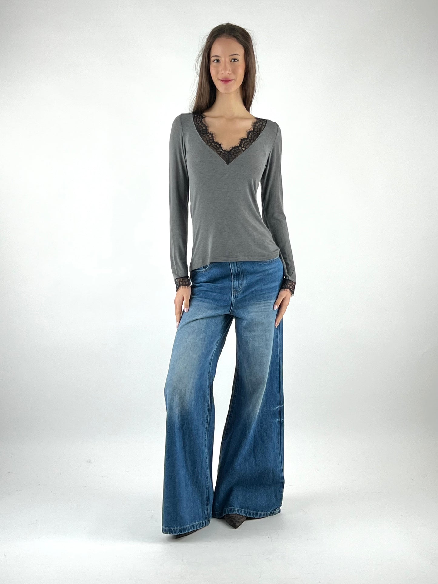 SUSY MIX - MAGLIA SCOLLO V PIZZO