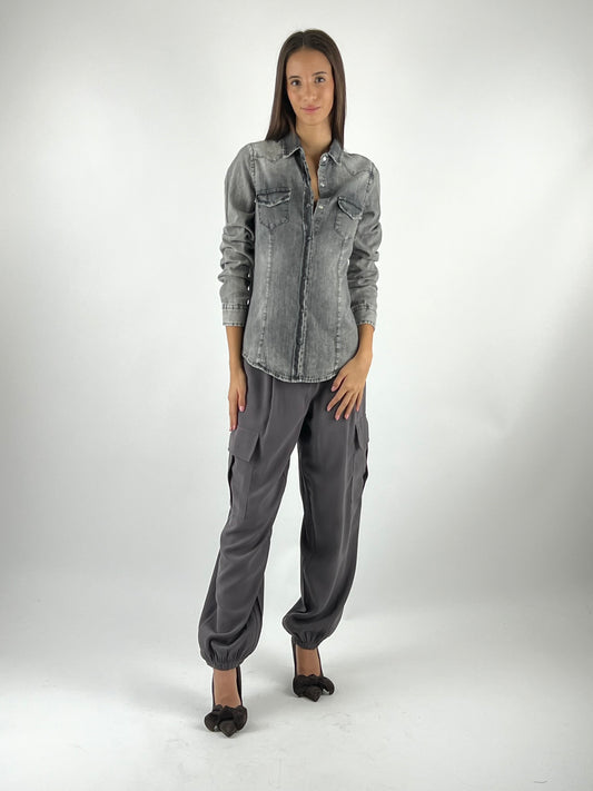 SUSY MIX - CAMICIA JEANS STONE WASH