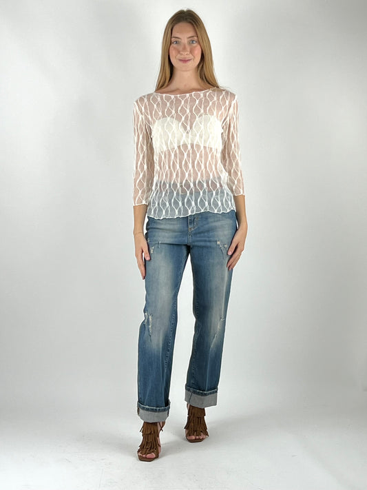 SUSY MIX - MAGLIA BARCA TULLE