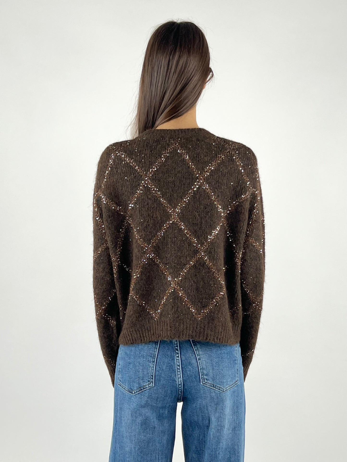 DEVA COUTURE PARIS - CARDIGAN COREANA MICRO PAILLETTES