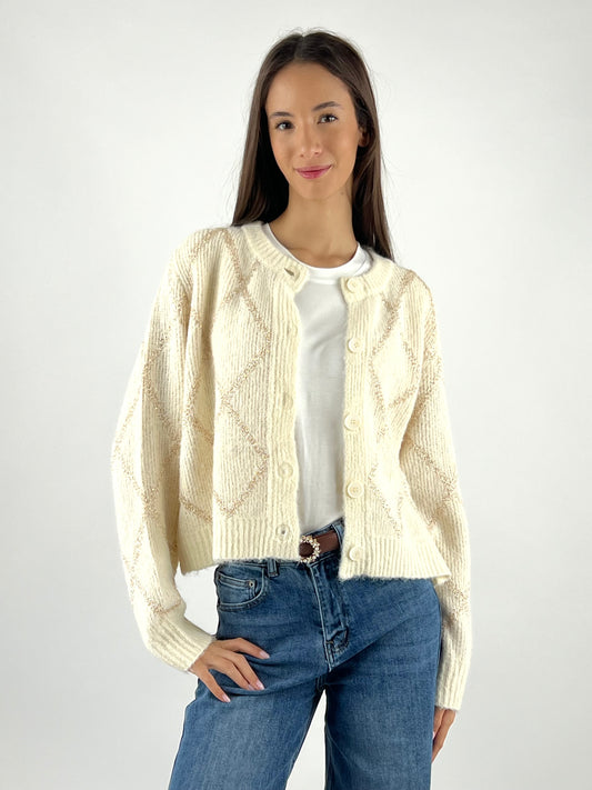 DEVA COUTURE PARIS - CARDIGAN COREANA MICRO PAILLETTES