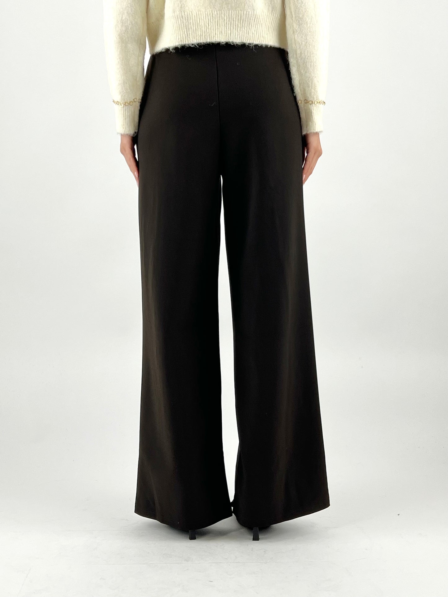 DEVA COUTURE PARIS - PANTALONE PALAZZO SCUBA