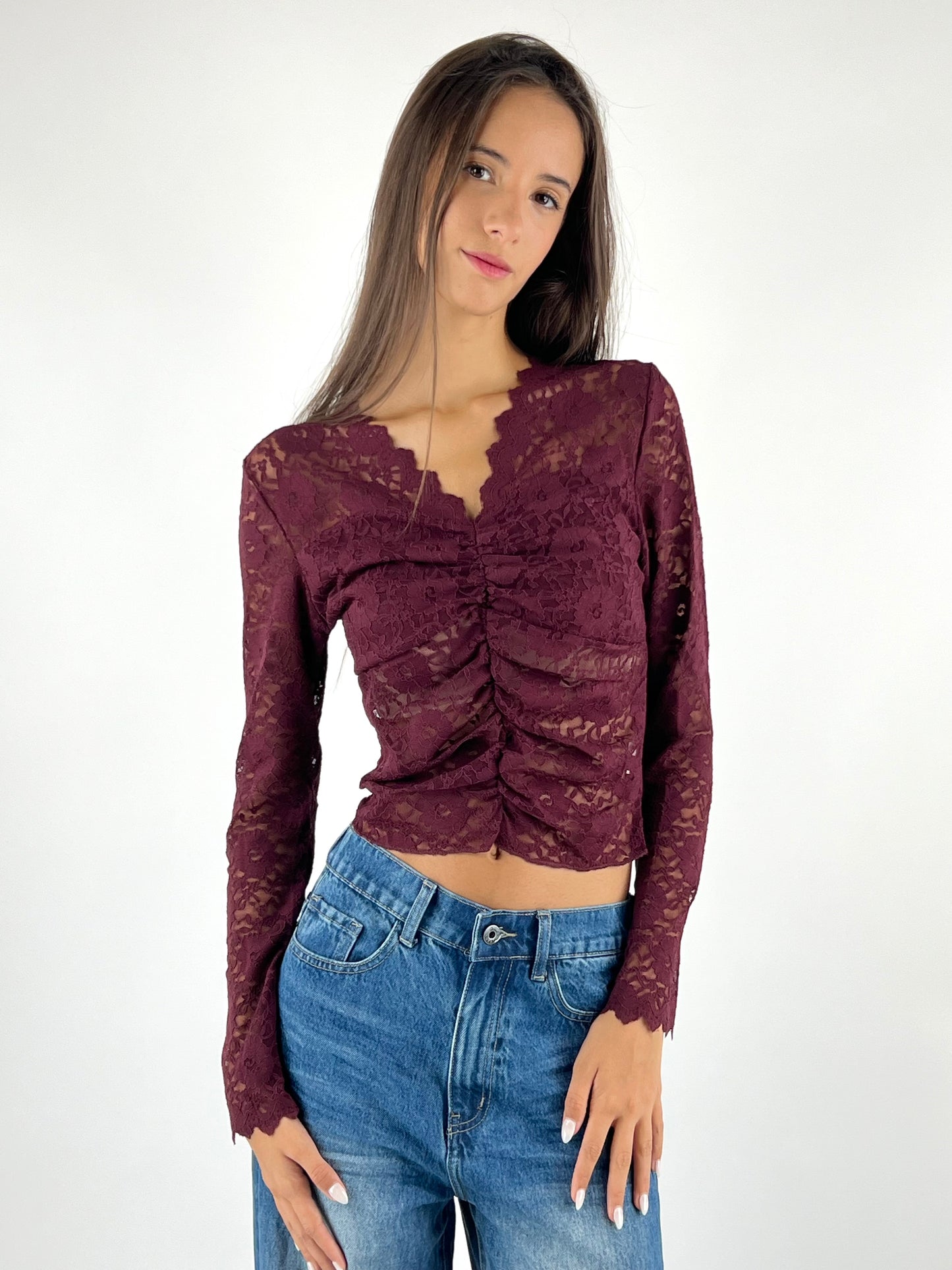 SUSY MIX - MAGLIA DRAPPEGGIO PIZZO