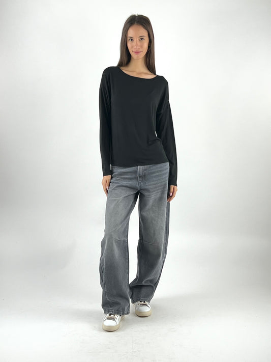 SUSY MIX - MAGLIA KIMONO BORDO LUREX