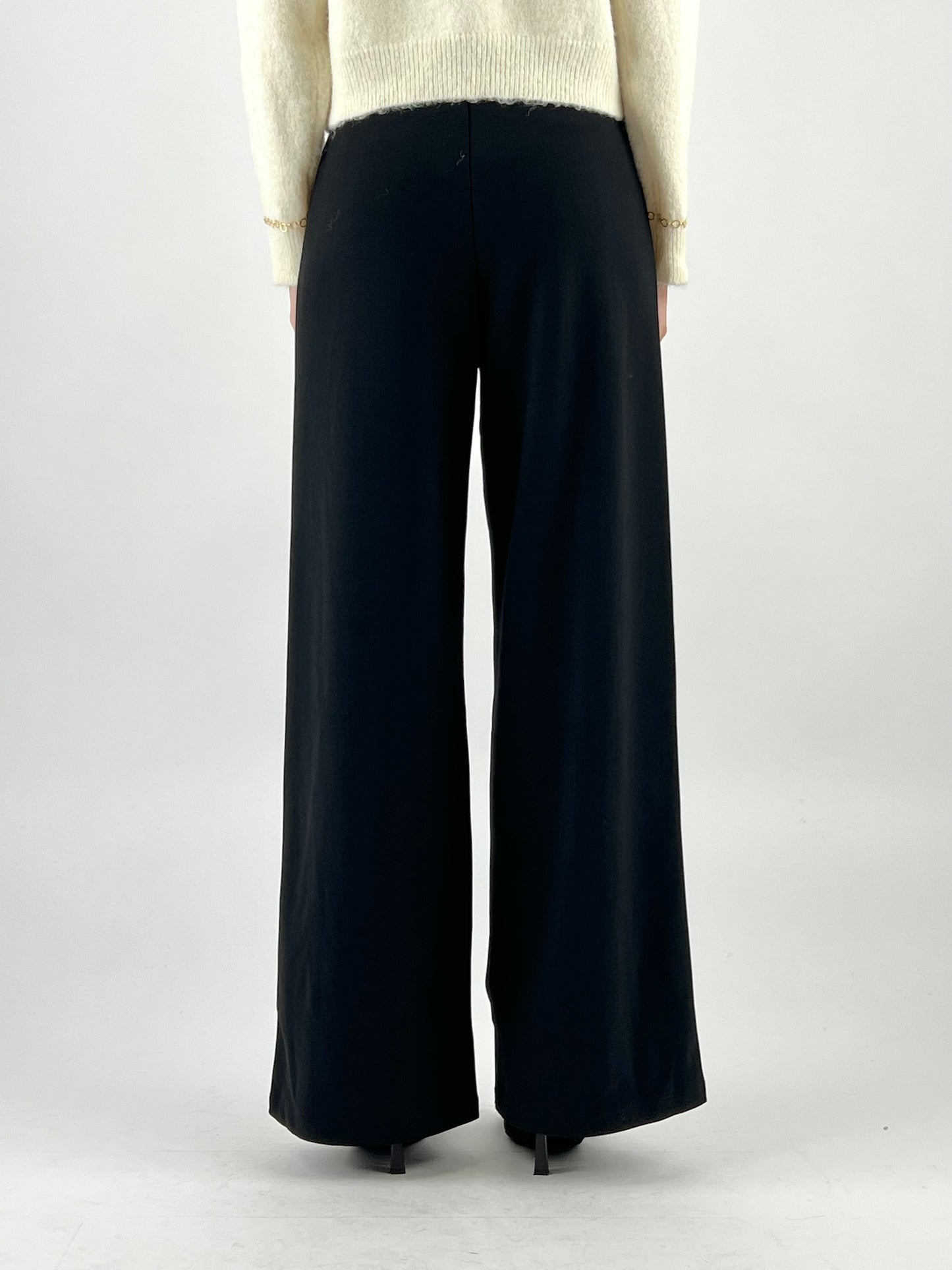 DEVA COUTURE PARIS - PANTALONE PALAZZO SCUBA