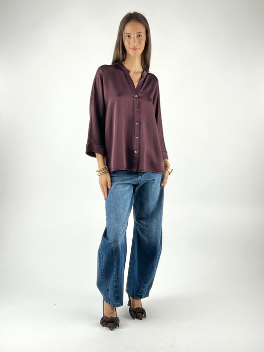 MOTEL - CAMICIA COREANA SATIN