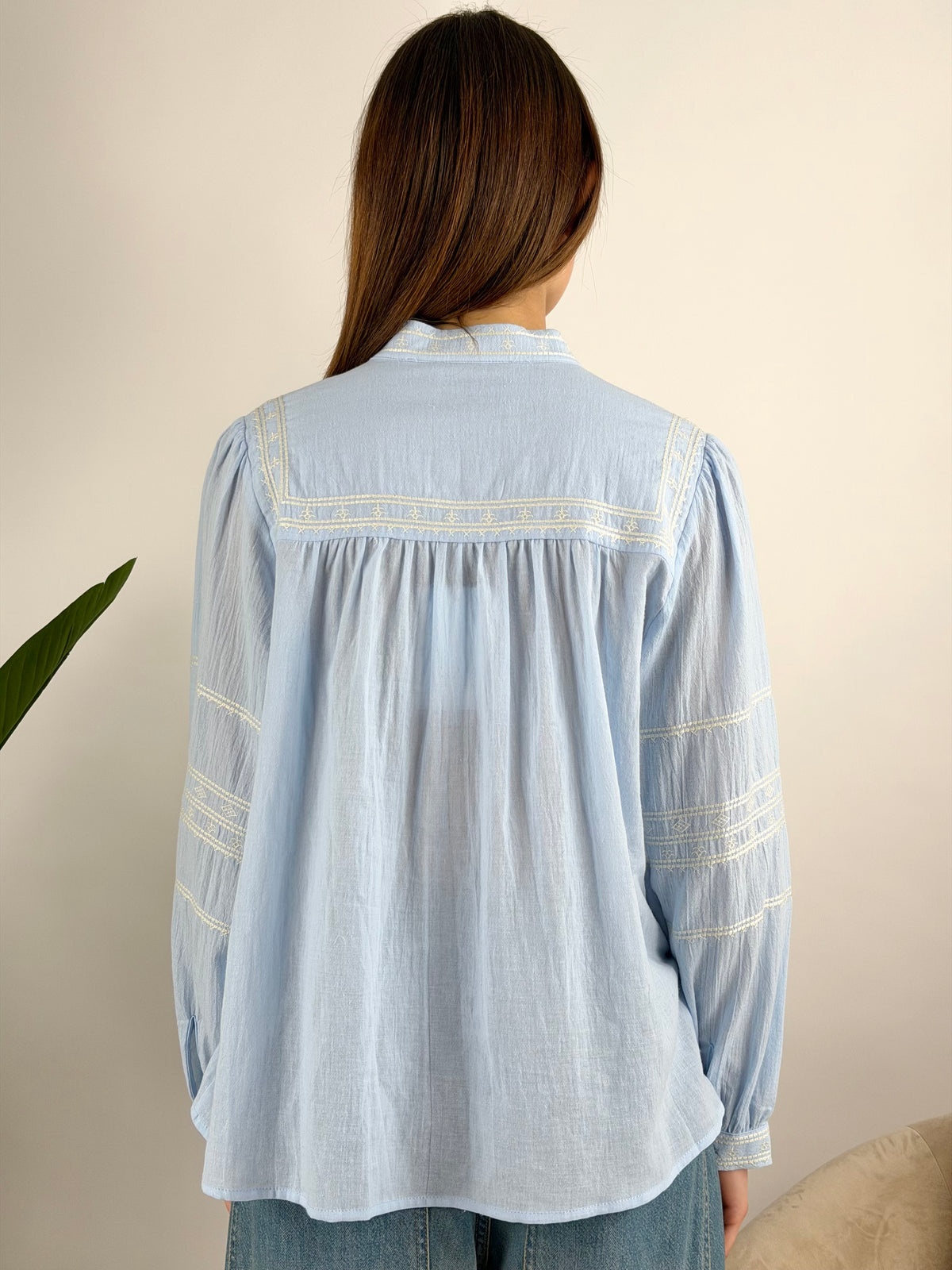 DEVA COUTURE PARIS - BLUSA RICAMATA