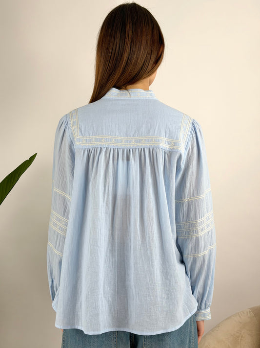 DEVA COUTURE PARIS - BLUSA RICAMATA