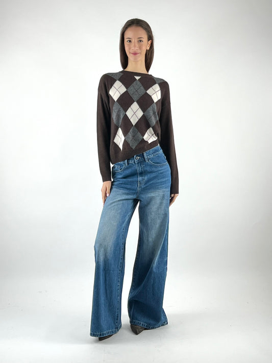 MOTEL - MAGLIA GIROCOLLO LOSANGHE