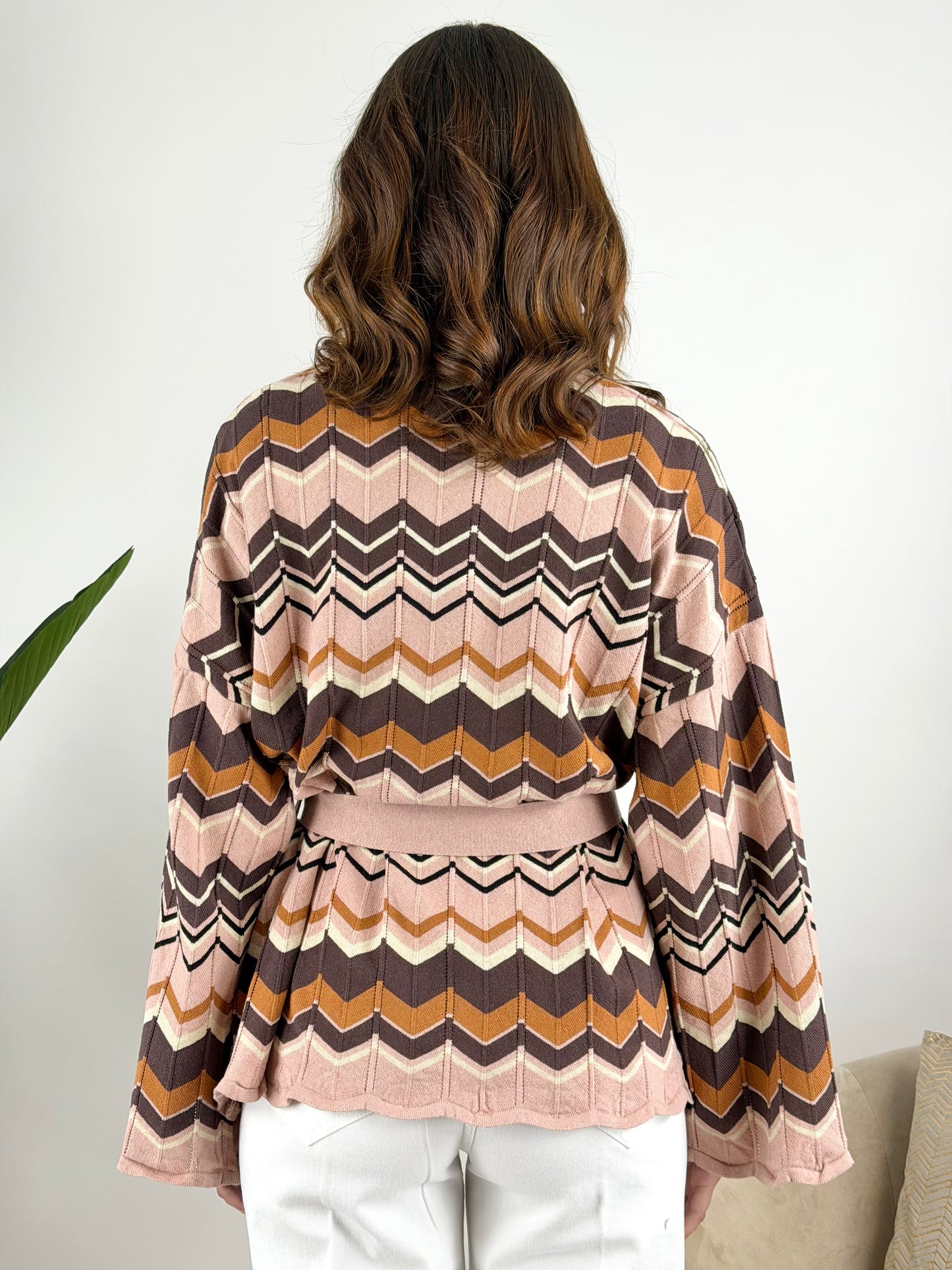 VICOLO - CARDIGAN CON CINTURA