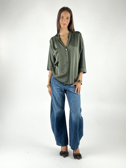 MOTEL - CAMICIA COREANA SATIN