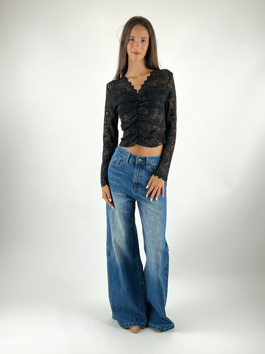 SUSY MIX - MAGLIA DRAPPEGGIO PIZZO