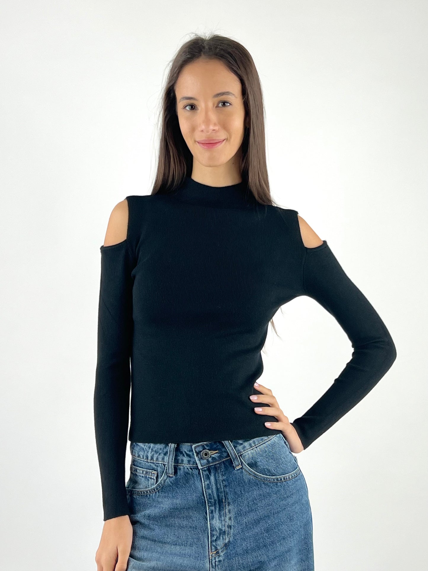 SUSY MIX - MAGLIA LUPETTO CUT OUT