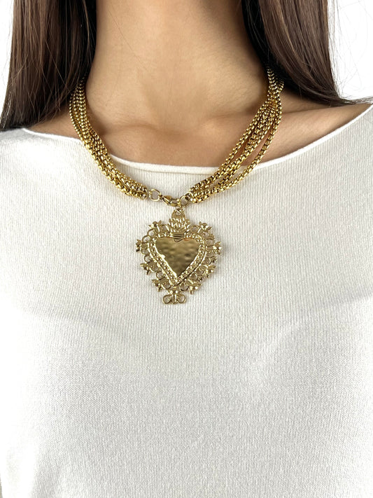 DEVA COUTURE PARIS - GIROCOLLO MULTIFILI CUORE