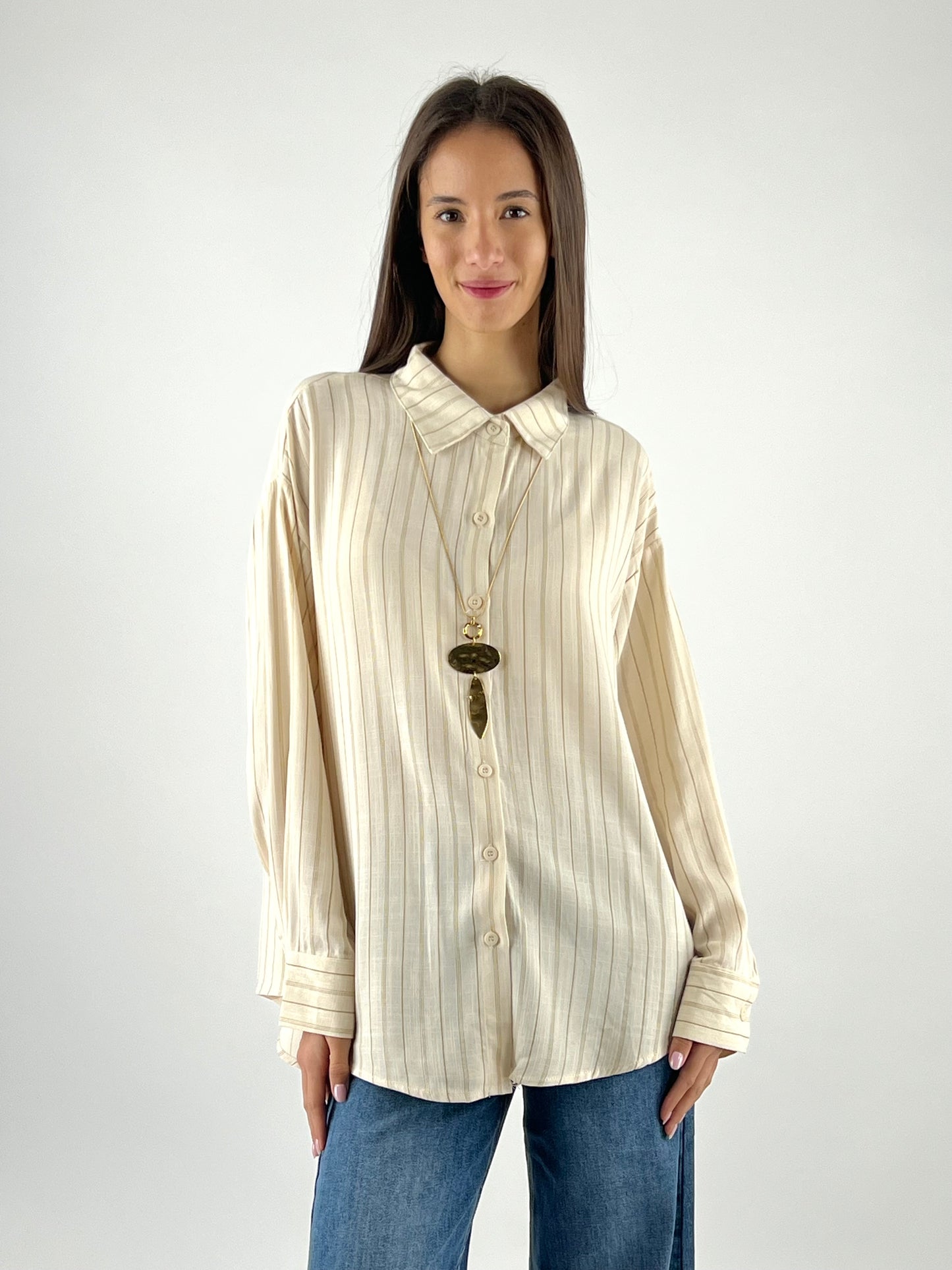 DEVA COUTURE PARIS - CAMICIA RIGHE