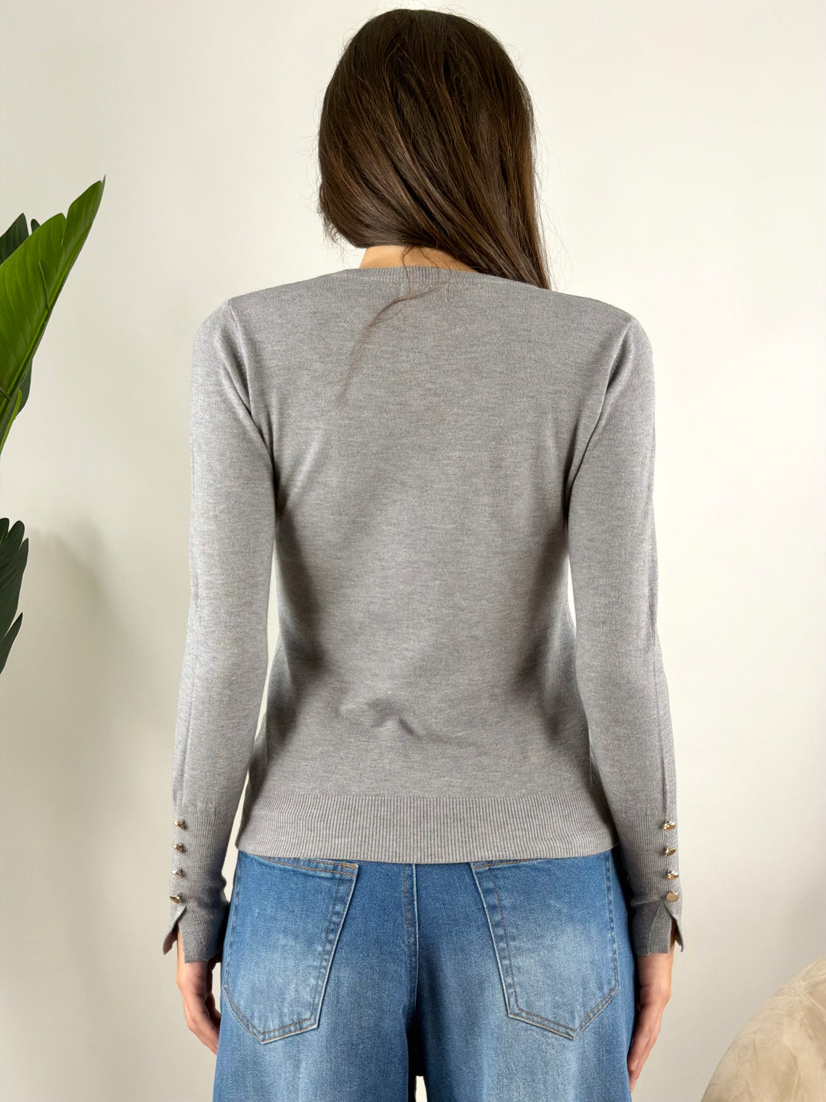 DEVA COUTURE PARIS - MAGLIA GIROCOLLO POLSINI