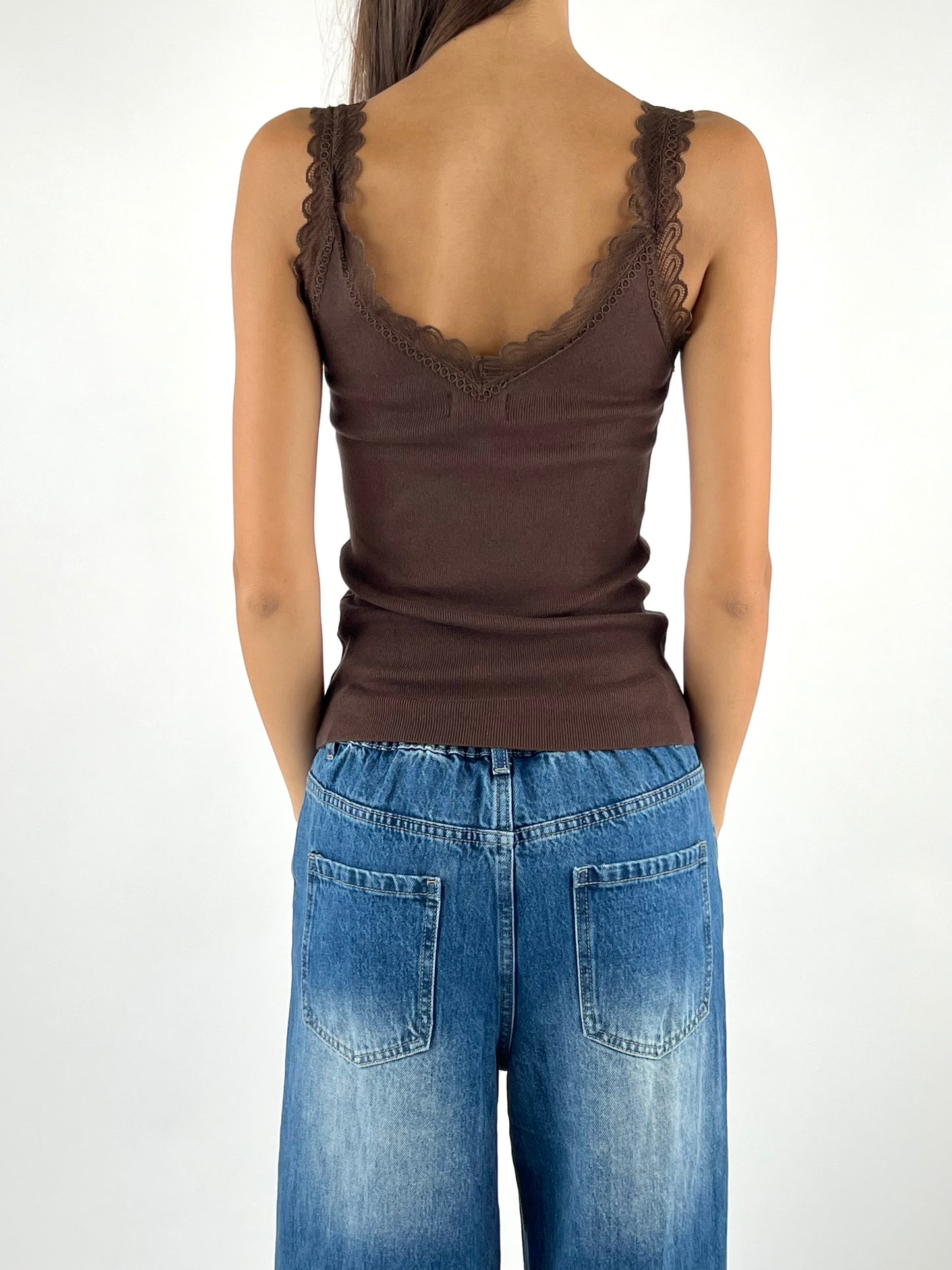 SUSY MIX - CANOTTA IN MAGLIA PIZZO