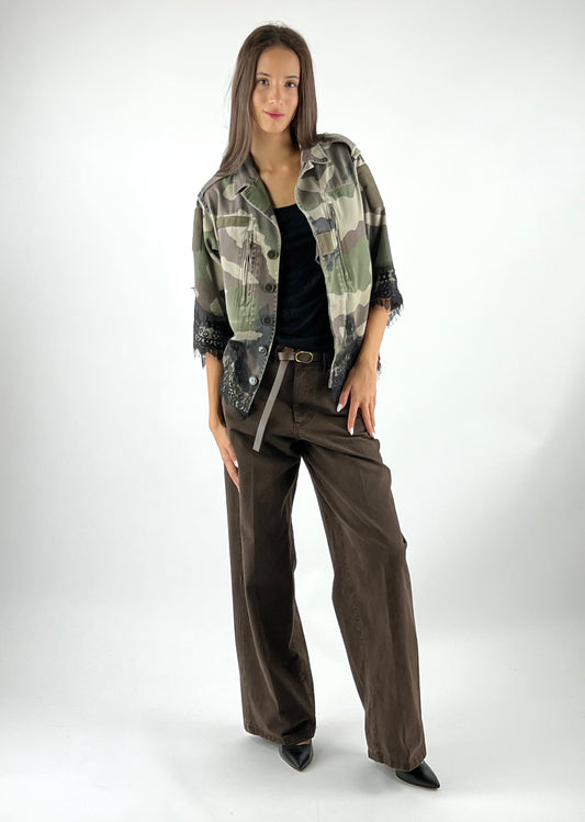 TENSIONE IN - GIACCA CAMOUFLAGE PIZZO