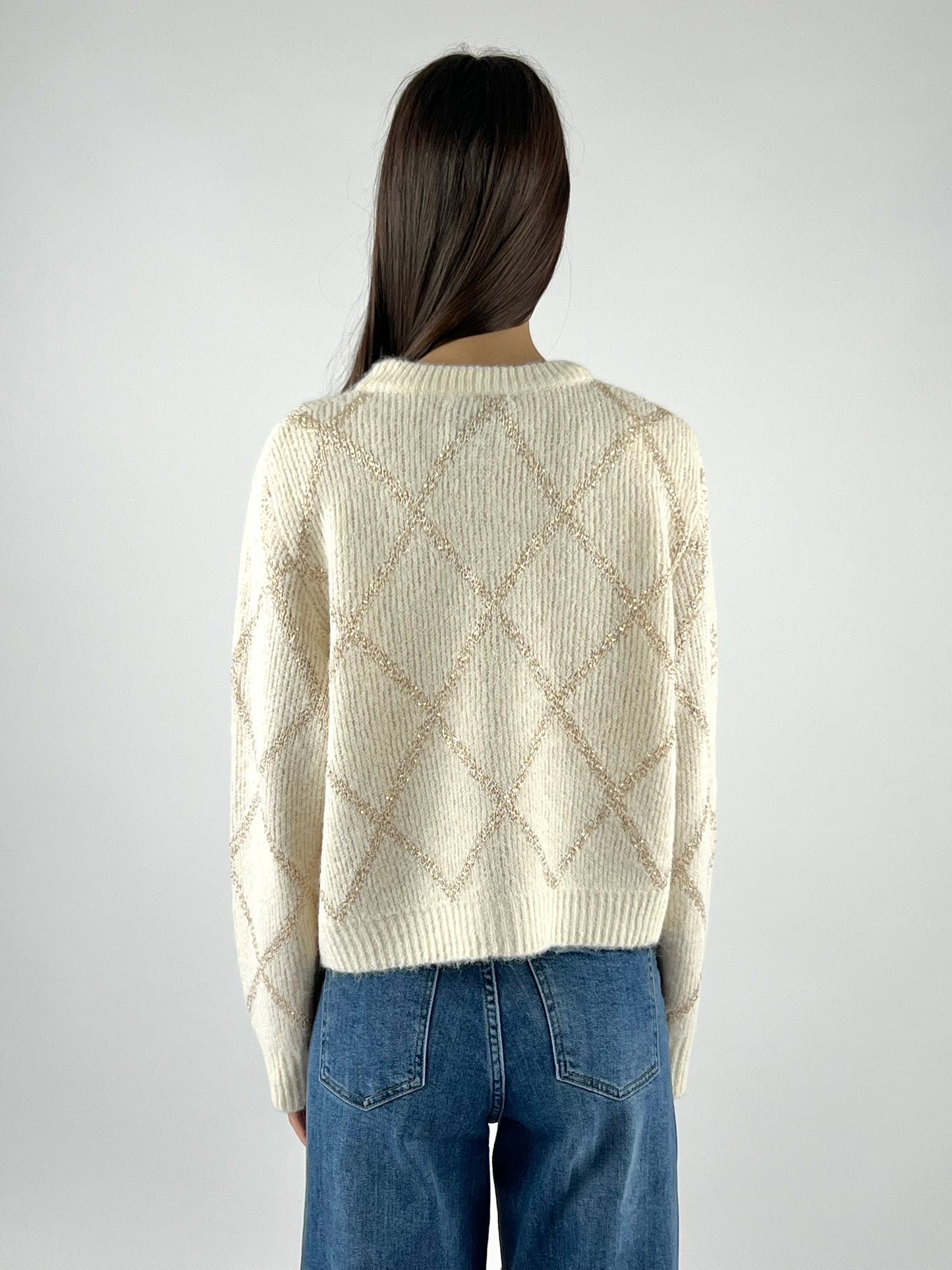 DEVA COUTURE PARIS - CARDIGAN COREANA MICRO PAILLETTES