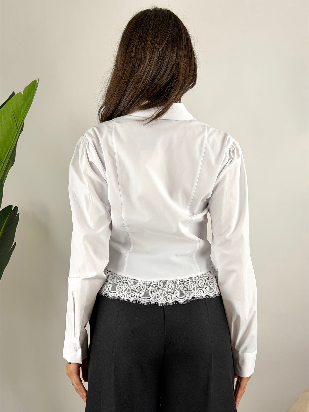 HAVEONE - CAMICIA BUSTIER PIZZO
