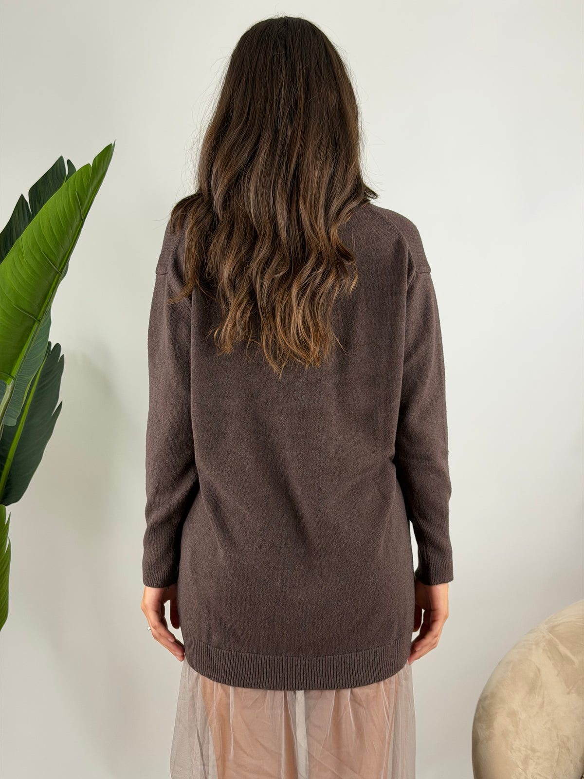 HAVEONE - ABITO IN MAGLIA TULLE