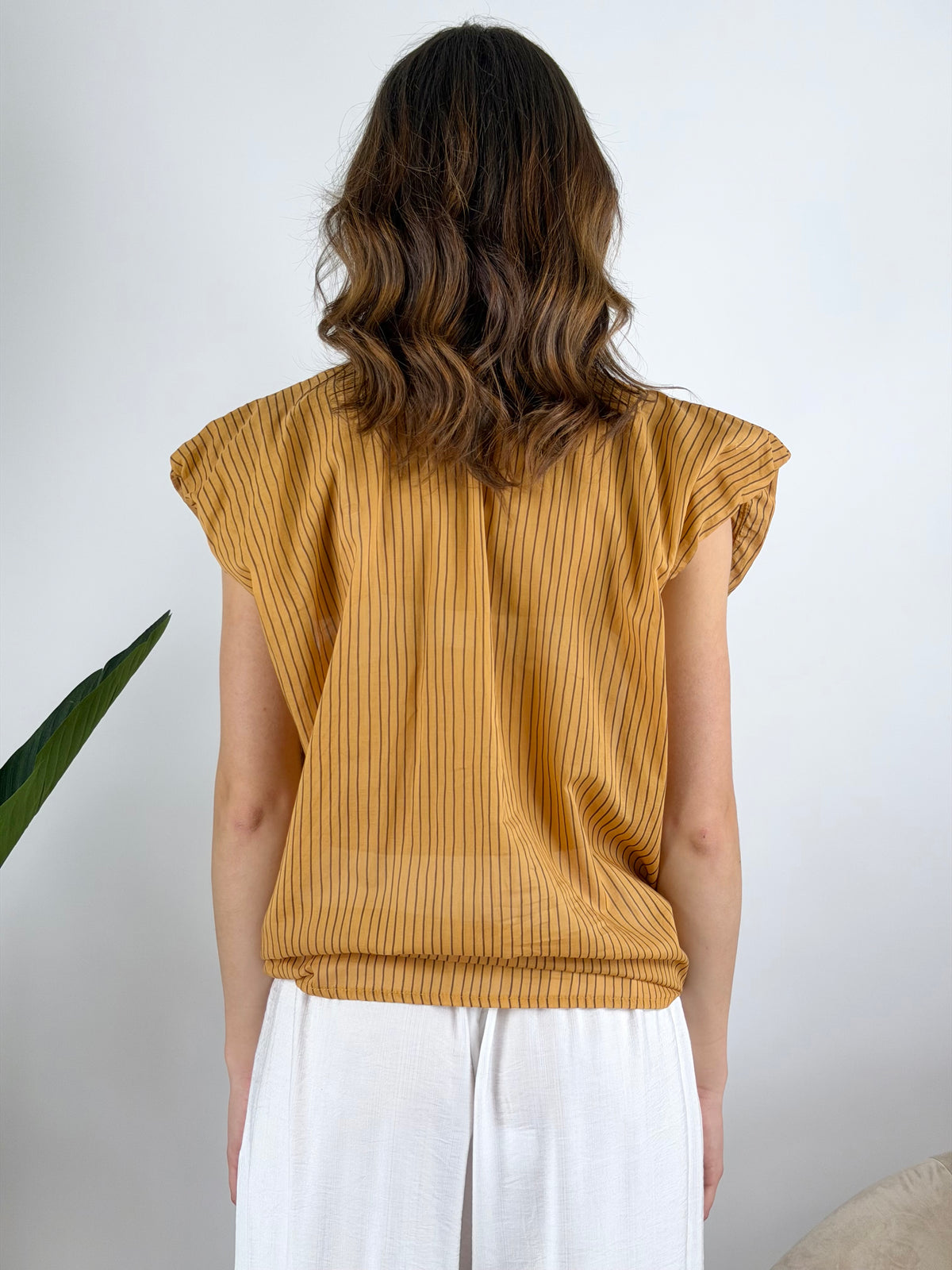 DEVA - CAMICIA SMANICATA RIGHE