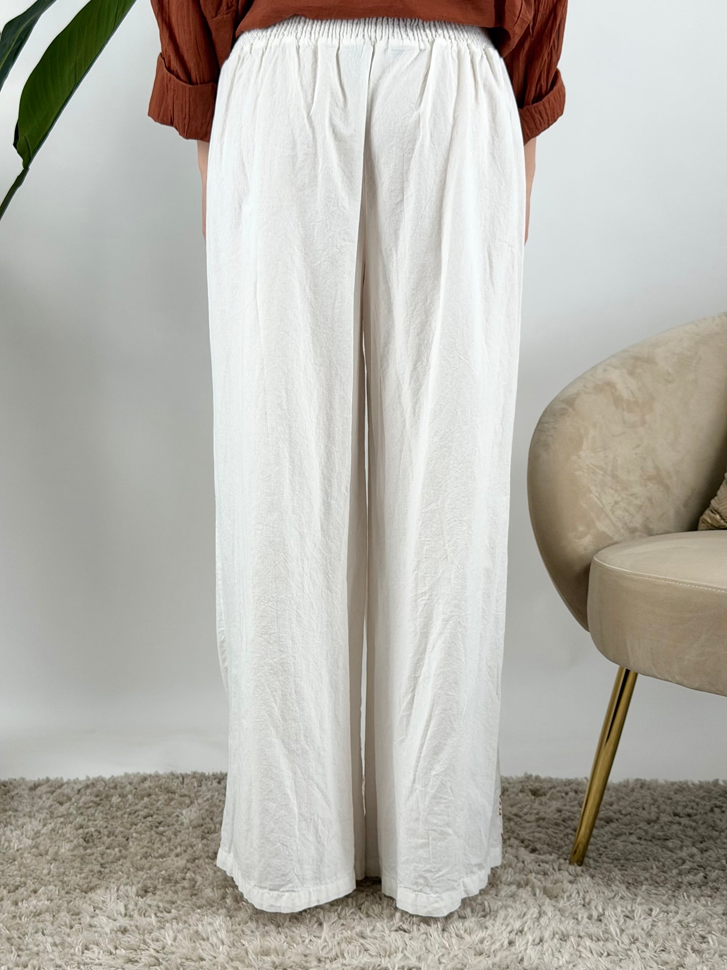 DEVA - PANTALONE RICAMI